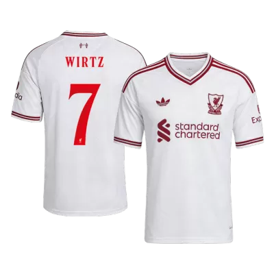 WIRTZ #7 Liverpool Away Soccer Jersey 2026/27 White - UCL - bestfootballkits