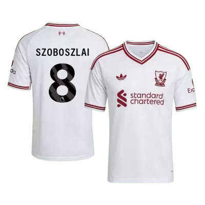 SZOBOSZLAI #8 Liverpool Away Soccer Jersey 2026/27 White - bestfootballkits