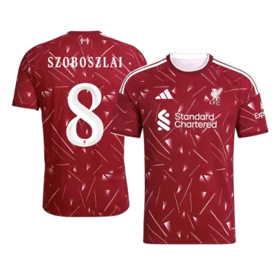 SZOBOSZLAI #8 Liverpool Home UCL Soccer Jersey Shirt 2026/27 - bestfootballkits