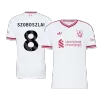 SZOBOSZLAI #8 Liverpool Soccer Away Jersey 2026/27 White - bestfootballkits