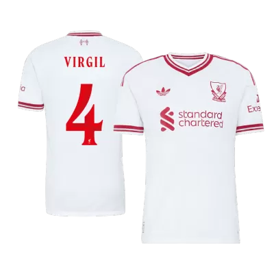 VIRGIL #4 Liverpool Soccer Away Jersey 2026/27 White - bestfootballkits