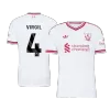 VIRGIL #4 Liverpool Soccer Away Jersey 2026/27 White - bestfootballkits