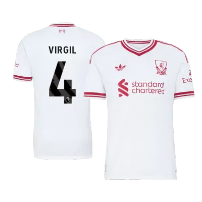 VIRGIL #4 Liverpool Soccer Away Jersey 2026/27 White - bestfootballkits