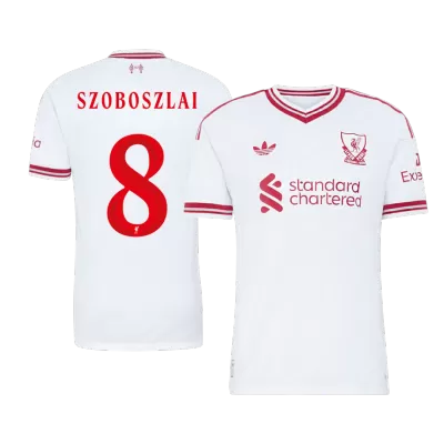 SZOBOSZLAI #8 Liverpool Soccer Away Jersey 2026/27 White - bestfootballkits