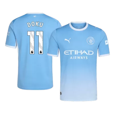 DOKU #11 Manchester City Home Soccer Jersey 26/27 Blue - bestfootballkits