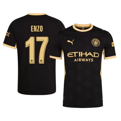 ENZO #17 Manchester City Soccer Away Jersey 2026/27 Black - bestfootballkits