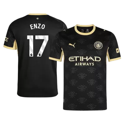 ENZO #17 Manchester City Away Soccer Jersey 2026/27 Black - bestfootballkits