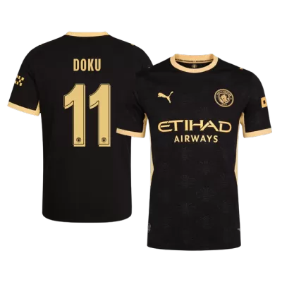 DOKU #11 Manchester City Soccer Away Jersey 2026/27 Black - bestfootballkits