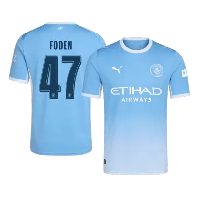 FODEN #47 Manchester City Home Soccer Jersey 26/27 Blue - UCL - bestfootballkits