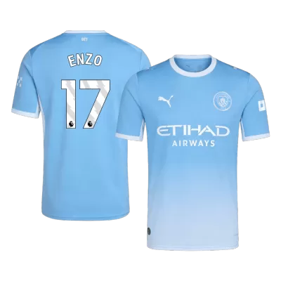 ENZO #17 Manchester City Home Soccer Jersey 26/27 Blue - bestfootballkits