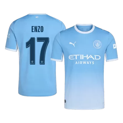 ENZO #17 Manchester City Home Soccer Jersey 26/27 Blue - UCL - bestfootballkits