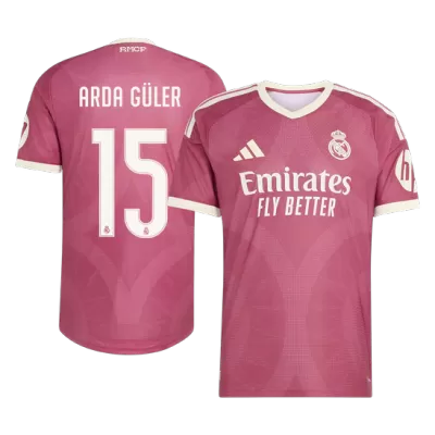 ARDA GÜLER #15 Real Madrid Soccer Third Away Jersey 2026/27 Pink - bestfootballkits