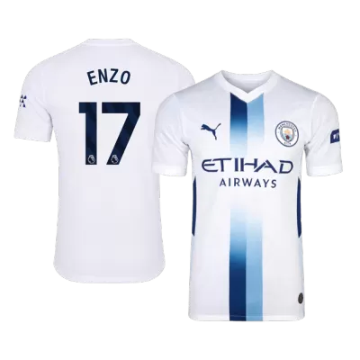 ENZO #17 Manchester City Soccer Third Away Jersey 2026/27 White - bestfootballkits