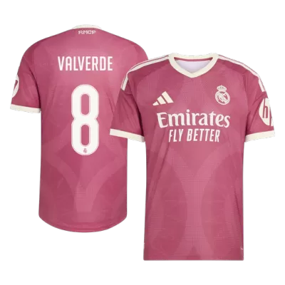 VALVERDE #8 Real Madrid Soccer Third Away Jersey 2026/27 Pink - bestfootballkits