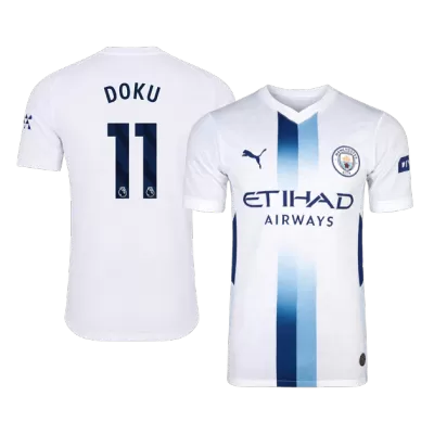 DOKU #11 Manchester City Soccer Third Away Jersey 2026/27 White - bestfootballkits