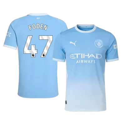 FODEN #47 Manchester City Soccer Home Jersey 2026/27 Blue - bestfootballkits