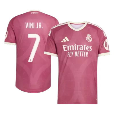 VINI JR. #7 Real Madrid Soccer Third Away Jersey 2026/27 Pink - bestfootballkits