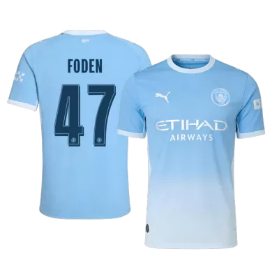 FODEN #47 Manchester City Soccer Home Jersey 2026/27 Blue - bestfootballkits