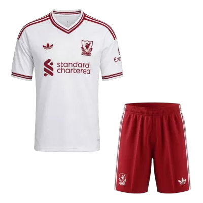 Liverpool Away Soccer Jersey Kit (Jersey+Shorts) 2026/27 Red&White - bestfootballkits