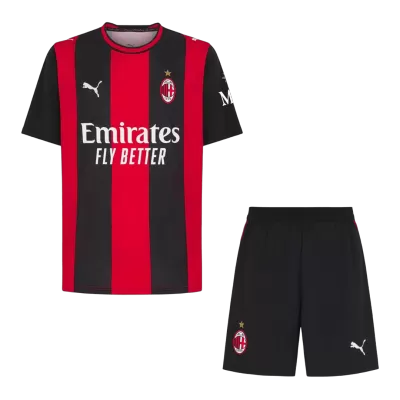 AC Milan Home Soccer Jersey Kit (Jersey+Shorts) 2026/27 Red&Black - bestfootballkits