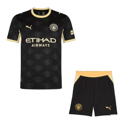 Manchester City Away Soccer Jersey Kit (Jersey+Shorts) 2026/27 Black - bestfootballkits