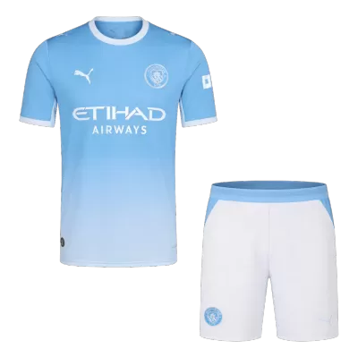 Manchester City Home Soccer Jersey Kit (Jersey+Shorts) 2026/27 Blue - bestfootballkits