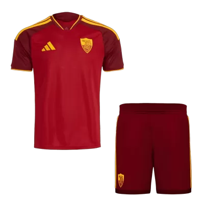 Roma Home Soccer Jersey Kit (Jersey+Shorts) 2026/27 Red - bestfootballkits