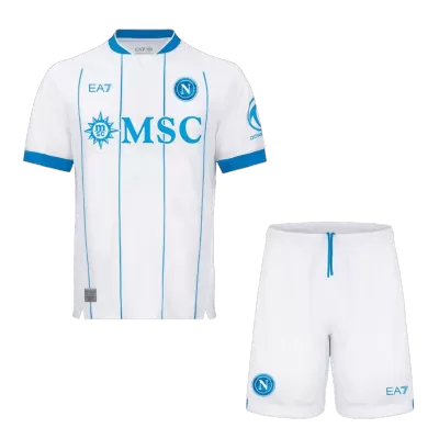 Napoli Away Soccer Jersey Kit (Jersey+Shorts) 2026/27 White - bestfootballkits