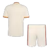 Roma Away Soccer Jersey Kit (Jersey+Shorts) 2026/27 White - bestfootballkits