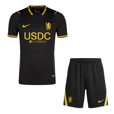 Chelsea Away Soccer Jersey Kit (Jersey+Shorts) 2026/27 Black - bestfootballkits