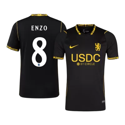ENZO #8 Chelsea Away Soccer Jersey 2026/27 Black - UCL - bestfootballkits