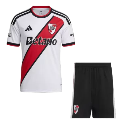 River Plate Home Soccer Jersey Kit (Jersey+Shorts) 2026/27 White - bestfootballkits