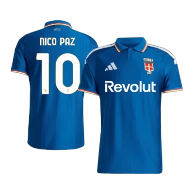 Nico Paz #10 Como 1907 Home Soccer Jersey 2026/27 Blue - bestfootballkits