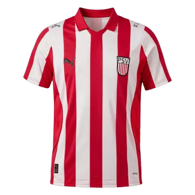 PSV EindhovenCoen Dillen Special Centenary Soccer Jersey 2026/27 Red&White - bestfootballkits